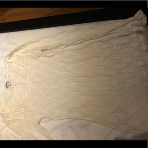 Ivory express lace top